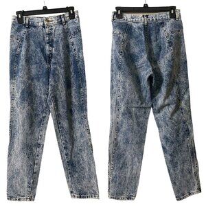 Women’s Vintage Chic Sz 11 Average Acid Wash Denim High Waisted Jeans